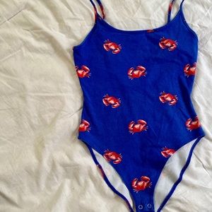🟣 F21 Crabby Bodysuit 🦀 🟣